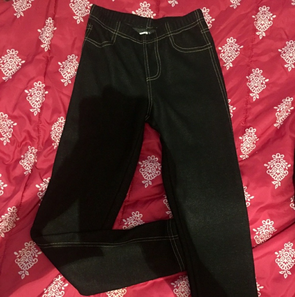 2 Pair; New Fashion Denium Look Leggings